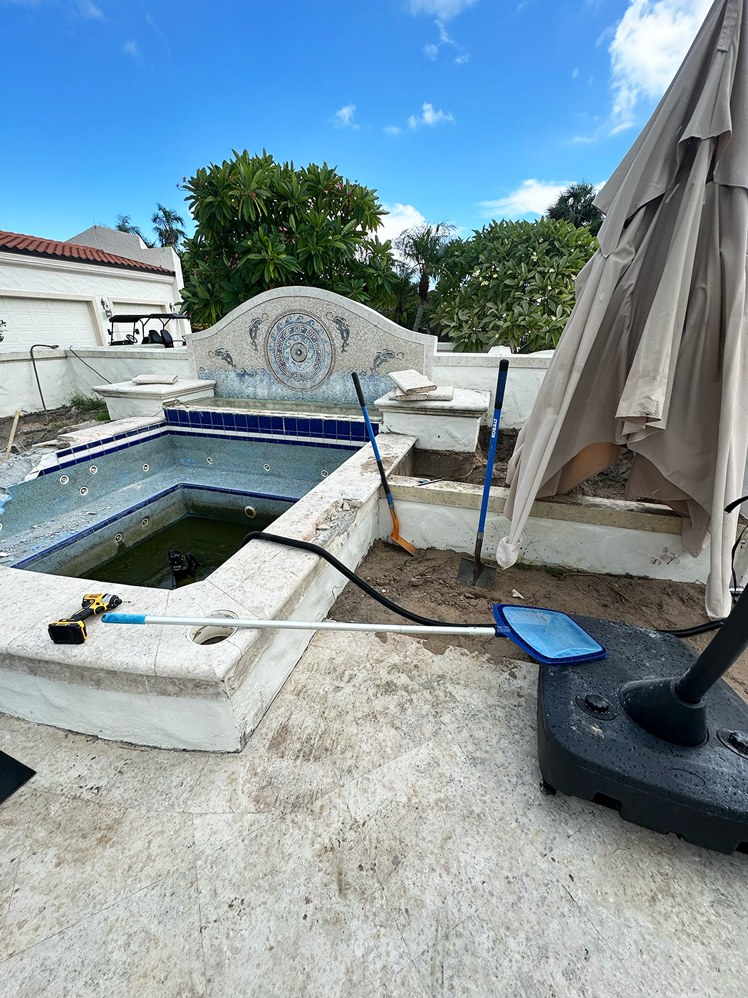 Pool and spa demolition